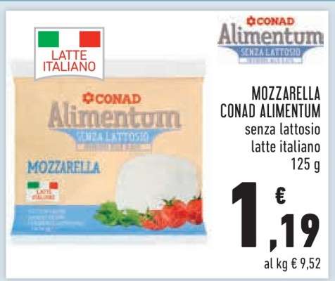 MOZZARELLA CONAD ALIMENTUM