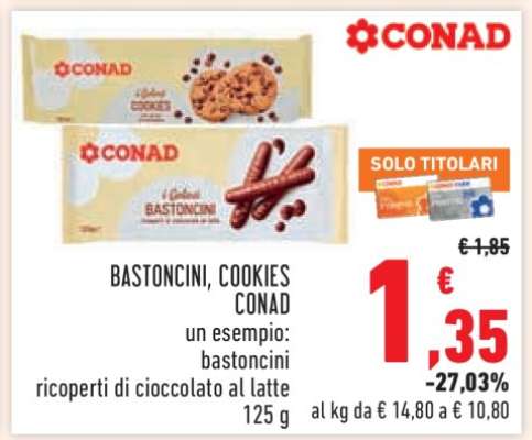 BASTONCINI, COOKIES CONAD