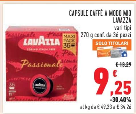 CAPSULE CAFFÈ A MODO MIO LAVAZZA