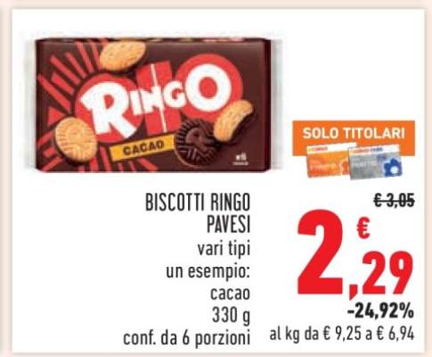 BISCOTTI RINGO PAVESI