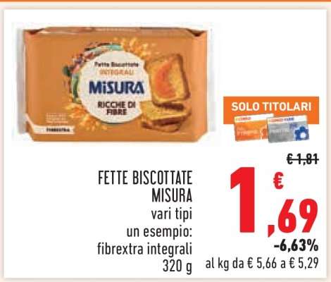 Fette Biscottate Misura