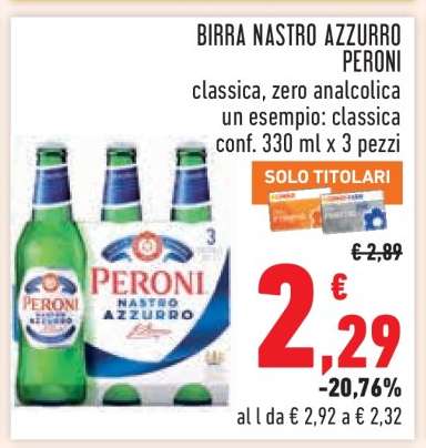 Birra Nastro Azzurro Peroni