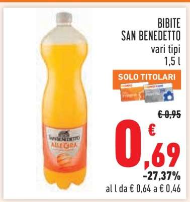 BIBITE SAN BENEDETTO vari tipi 1,5 l