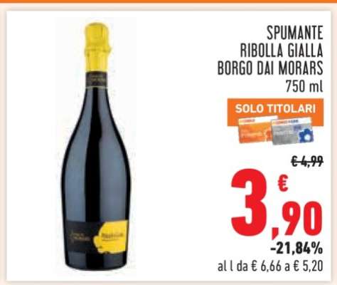 SPUMANTE RIBOLLA GIALLA BORGO DAI MORARS 750 ml