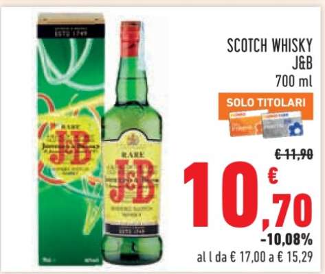 SCOTCH WHISKY J&B