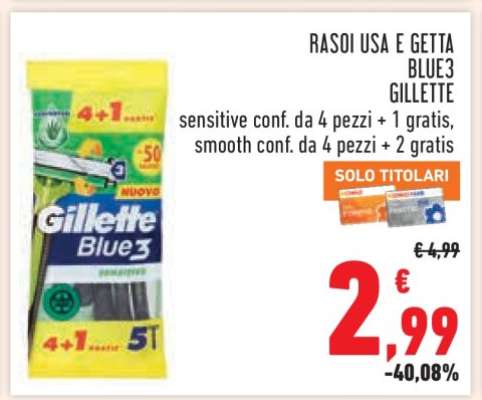 RASOI USA E GETTA BLUE3 GILLETTE