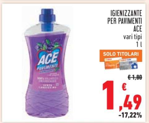 Igienizzante per Pavimenti ACE
