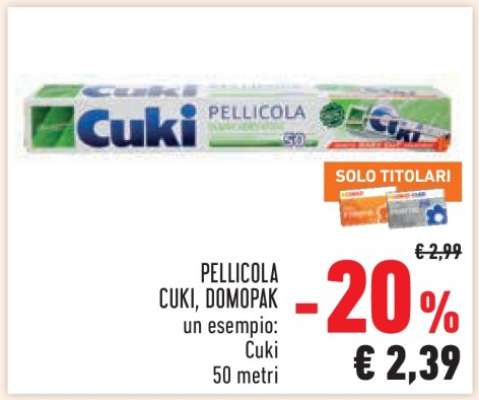 PELLICOLA CUKI, DOMOPAK