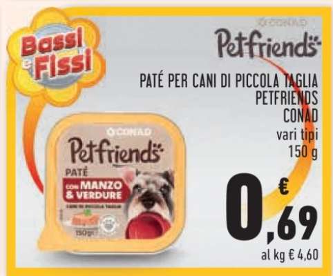 Paté per cani di piccola taglia Petfriends