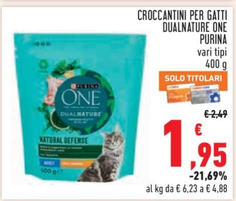 CROCCANTINI PER GATTI DUALNATURE ONE PURINA
