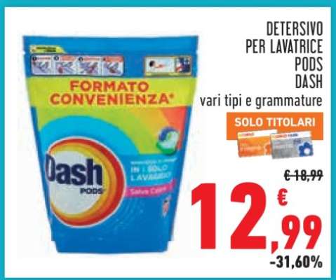 DETERSIVO PER LAVATRICE PODS DASH