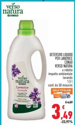 Detersivo Liquido per Lavatrice Conad Verso Natura