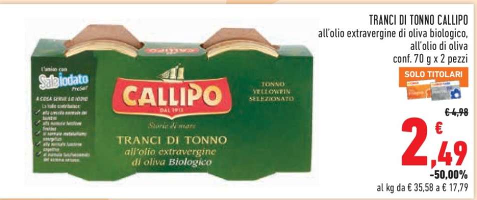 TRANCI DI TONNO CALLIPO