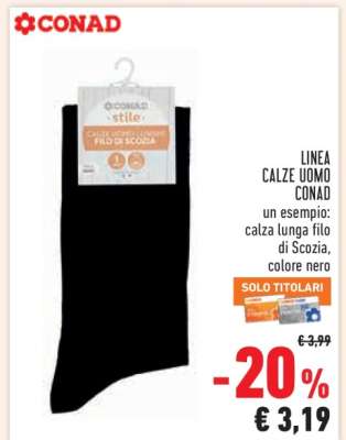LINEA CALZE UOMO CONAD