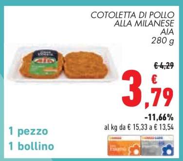 COTOLETTA DI POLLO ALLA MILANESE AIA 280 g