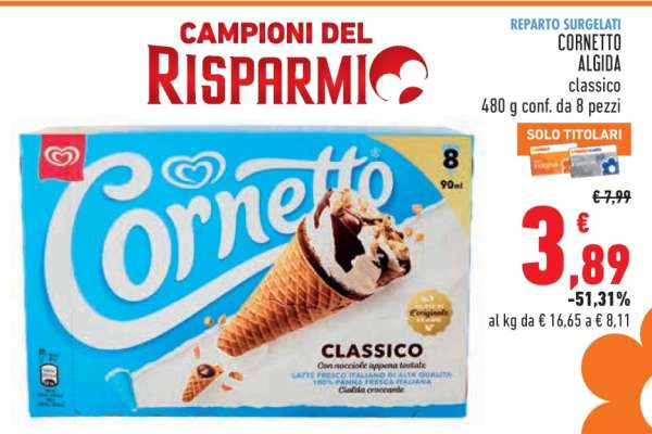 Cornetto Algida Classico