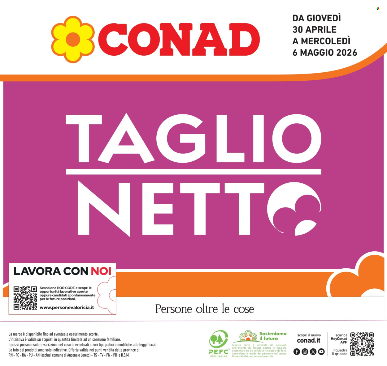 Volantino Conad - 30/4/2026 - 6/5/2026. Pagina 1