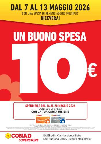Volantino Conad Superstore - 7/5/2026 - 13/5/2026.