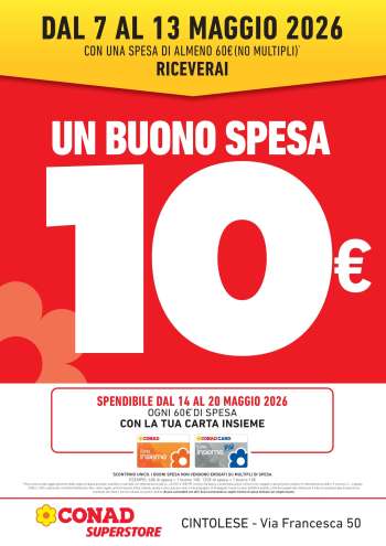 Volantino Conad Superstore - 7/5/2026 - 13/5/2026.