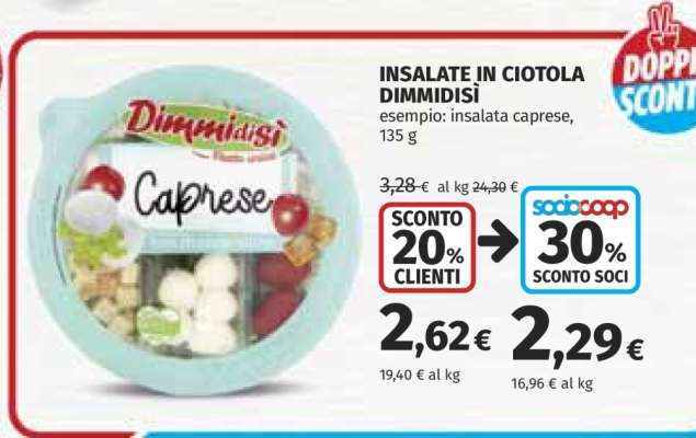 INSALATE IN CIOTOLA DIMMIDISÌ