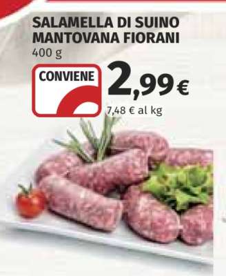 Salamella di Suino Mantovana Fiorani