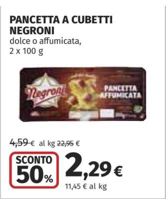 Pancetta a Cubetti Negroni
