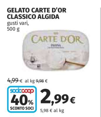 Gelato Carte d’Or Classico Algida