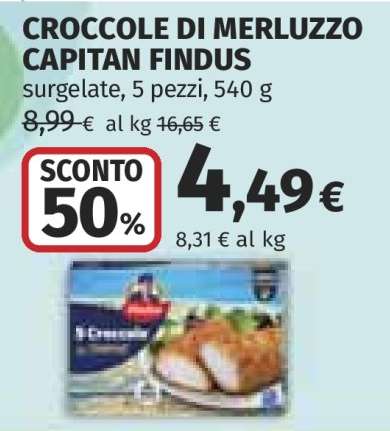 CROCCOLE DI MERLUZZO CAPITAN FINDUS
