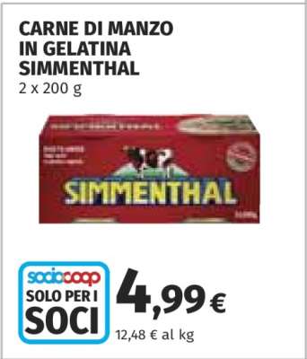 CARNE DI MANZO IN GELATINA SIMMENTHAL