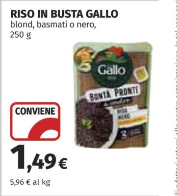 RISO IN BUSTA GALLO