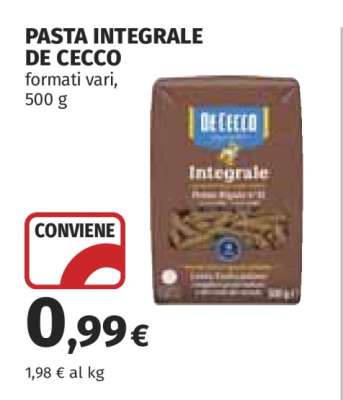 Pasta Integrale De Cecco