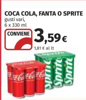 COCA COLA, FANTA O SPRITE