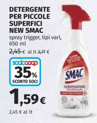 Detergente per Piccole Superfici New Smac