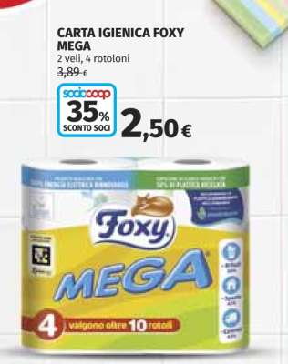 Carta Igienica Foxy Mega