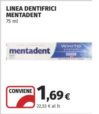 LINEA DENTIFRICI MENTADENT