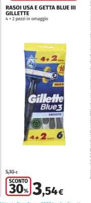 Rasoi Usa e Getta Blue III Gillette