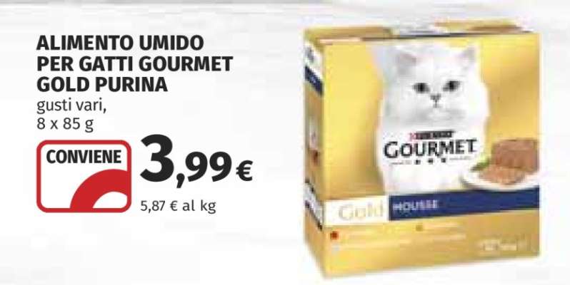 Alimento umido per gatti Gourmet Gold Purina
