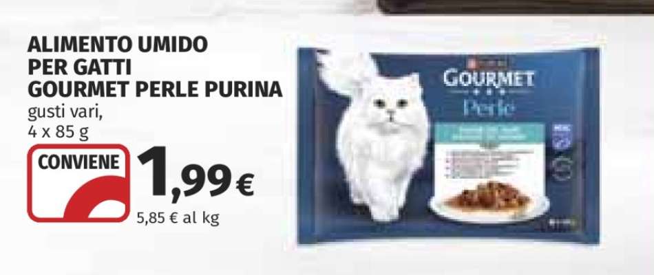 ALIMENTO UMIDO PER GATTI GOURMET PERLE PURINA