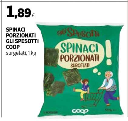 SPINACI PORZIONATI GLI SPESOTTI COOP