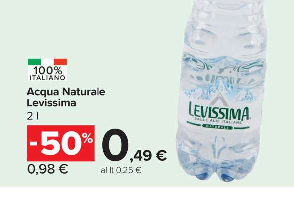 Acqua Naturale Levissima