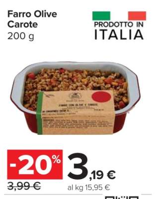 Farro Olive Carote