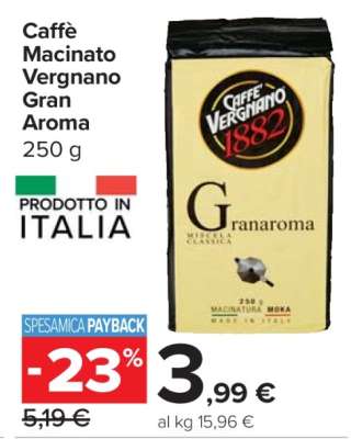 Caffè Macinato Vergnano Gran Aroma