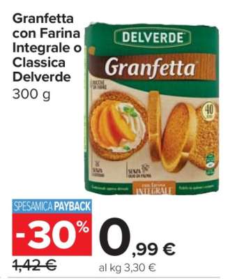 Granfetta con Farina Integrale o Classica Delverde