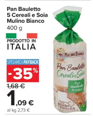 Pan Bauletto 5 Cereali e Soia Mulino Bianco