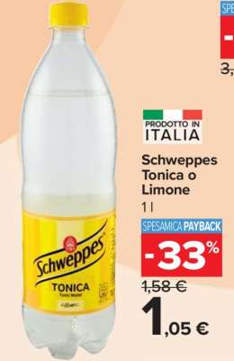 Schweppes Tonica o Limone