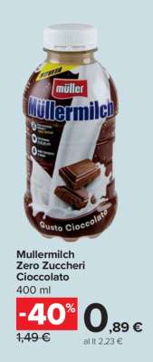 Mullermilch Zero Zuccheri Cioccolato