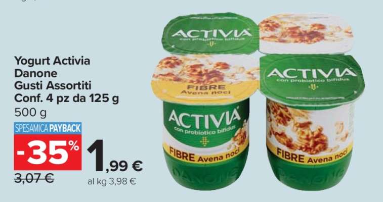Yogurt Activia Danone Gusti Assortiti