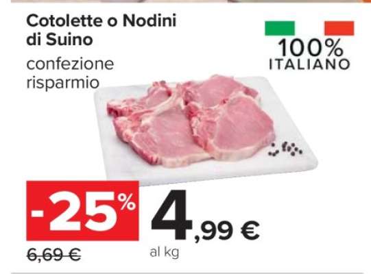 Cotolette o Nodini di Suino