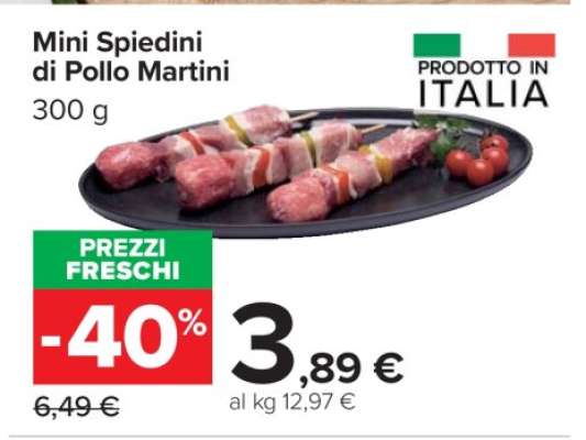 Mini spiedini di pollo MARTINI