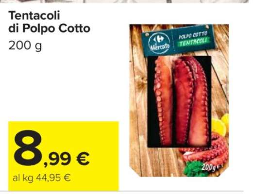 Tentacoli di Polpo Cotto